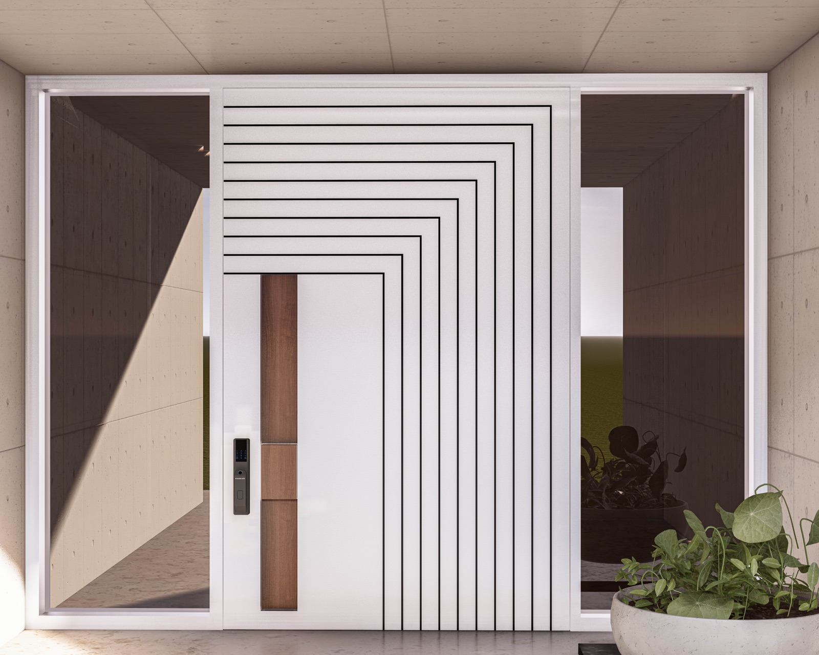 PIVORA Sleek Line door in White
